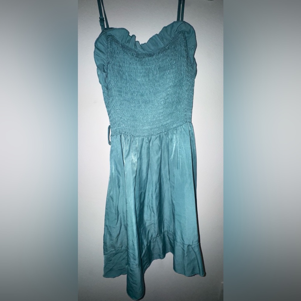 SHEIN Turquoise Strap Dress